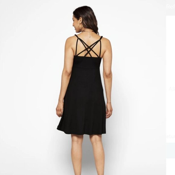 Market & Spruce Alisha Navy Blue Above Knee Knit Maternity Dress Large NWT - Picture 8 of 8